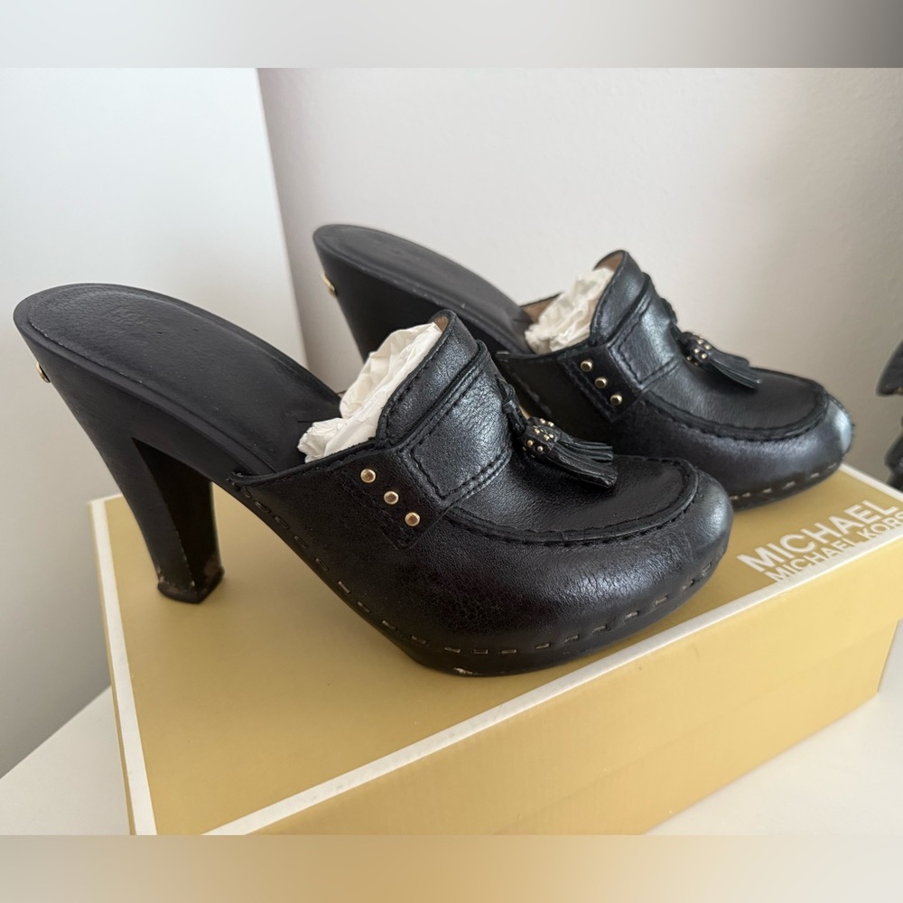 Michael Kors San Antonio mule heels